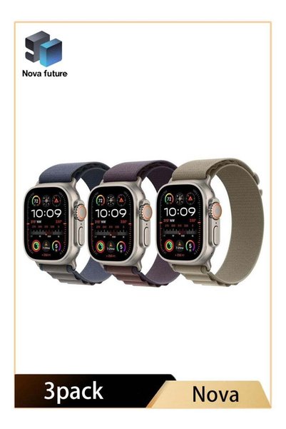 NOVACOM Nova future 3Pack for Apple Watch Alpine Loop Band Nylon Woven Sport ...