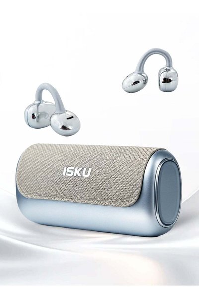 ISKU سماعات أذن لاسلكية مفتوحة بتقنية البلوتوث 6.0 مع ميزة الترجمة ومساعد صوت...
