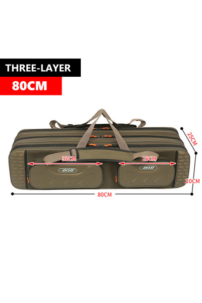 Choice 3 layer 80cm NON-foldable Multifunctional Large Capacity Fishing Rod B...