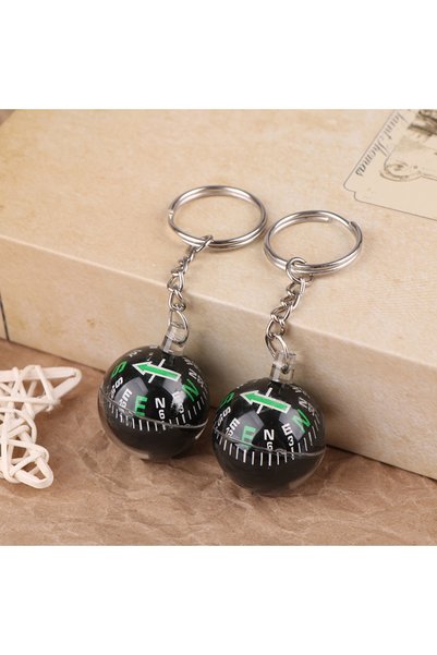 Choice 2pcs 1/2pcs Portable Lightweight Emergency Compass Outdoor Survival Ke...