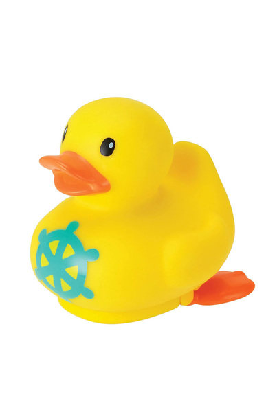 Infantino Kick & Swim Jucărie de baie rață, 4 luni+ - 4M+