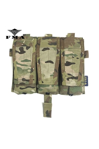 Choice Multicam FMA M4 5.56 Triad Magazine Pouch MC Airsoft Tactical Mag Pouc...