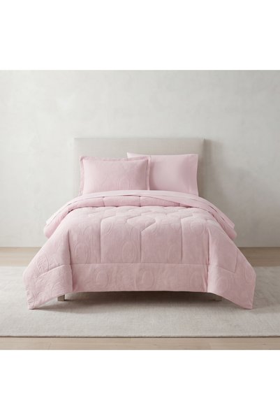 smart home Winter Bedspread Set 1/2 4-Piece 100% Velvet, Quilted and Padded w...