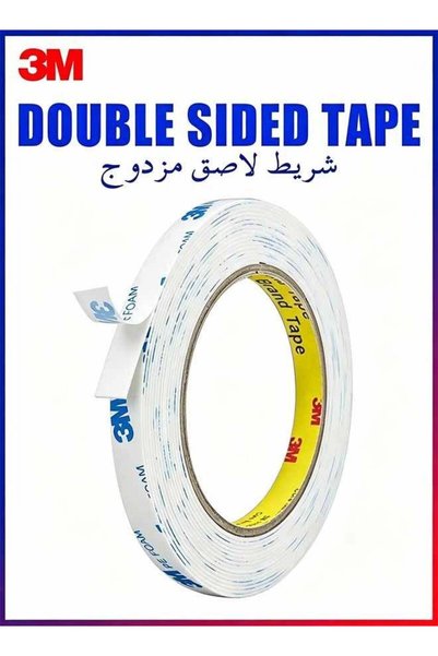 3M Heavy Duty Double Sided Foam Tape 1cm x – Strong Adhesive Mounting Tape, R...