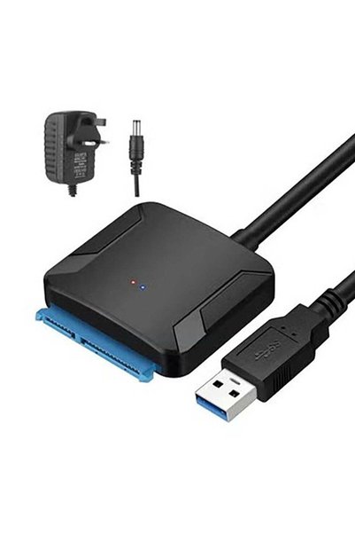 QIRG محول USB 3.0 إلى SATA للقرص الصلب، متوافق مع أقراص HDD/SSD بحجم 2.5 و3.5...