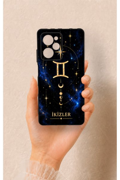Vip Case غطاء سيليكون بتصميم مستوحى من برج الجوزاء، متوافق مع هاتف Poco X5 Pro.