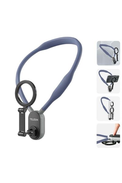 TELESIN Magnetic Neck Mount for Phones, Neck Cell Phone Holder POV/Vlog Selfi...
