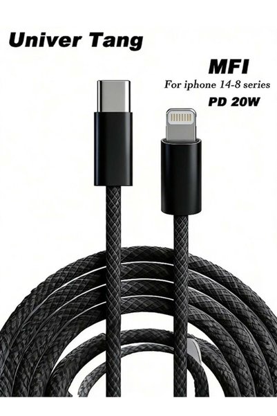 Univer Tang كابل شحن آيفون 2 متر [معتمد من MFi] كابل USB C إلى Lightning للشح...