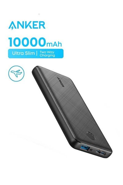 Anker Stuy Anker Power Bank (PowerCore 10K), Compact Travel-Ready 10,000mAh B...