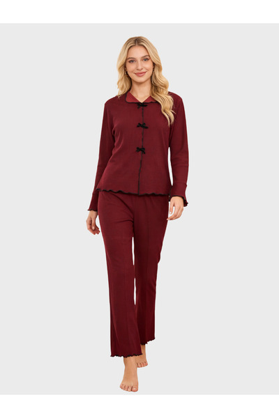 Generic Brand Women's Winter Two-Piece Pajamas Fawn Pajamas