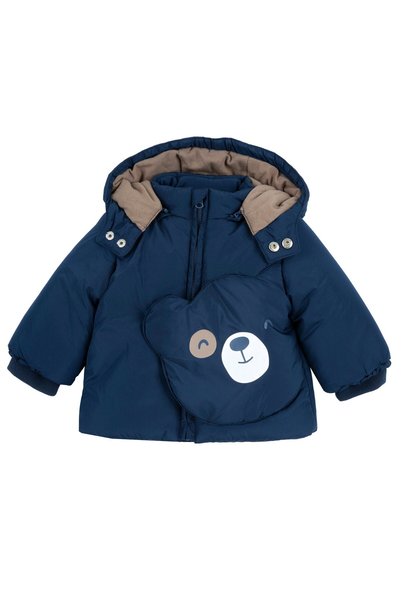 Chicco Jacheta copii matlasata cu gluga, albastru, 87766-65MFCO