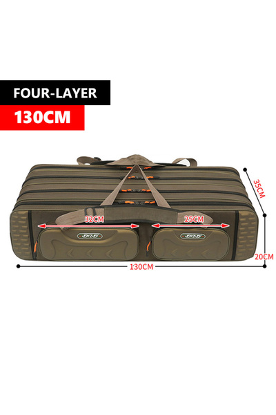 Choice 4 layer 130cm NON-foldable Multifunctional Large Capacity Fishing Rod ...