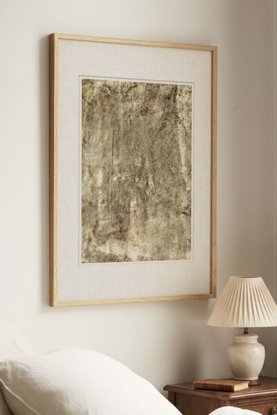 Zevahir Mobilya Dekorasyon 1 Piece of Vintage-Style Beige-Thoughtful Painting...