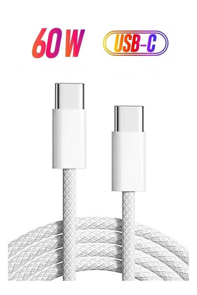 GENERAL كابل شحن فائق السرعة من نوع USB-C إلى USB-C، طوله 2 متر، متوافق مع هو...