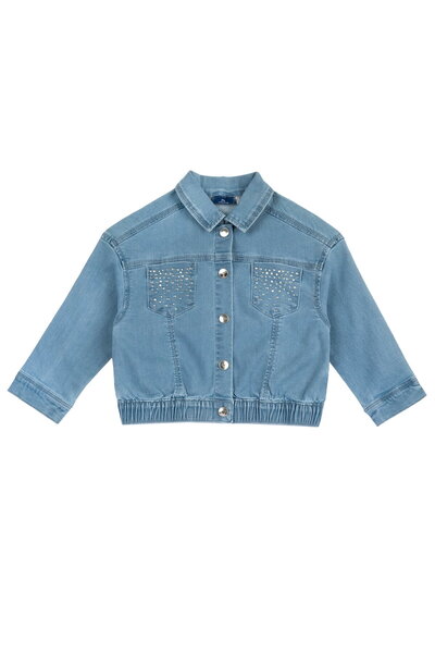 Chicco Jacheta copii din denim stretch, Bleu 2, 87809-66MC