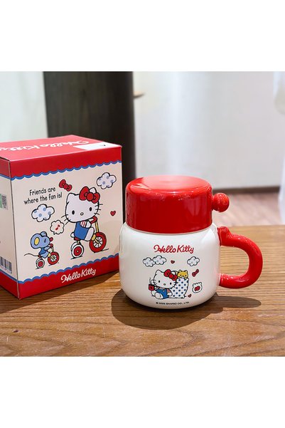 Generic Brand Ceramic Mug with Lid for Water Home Office