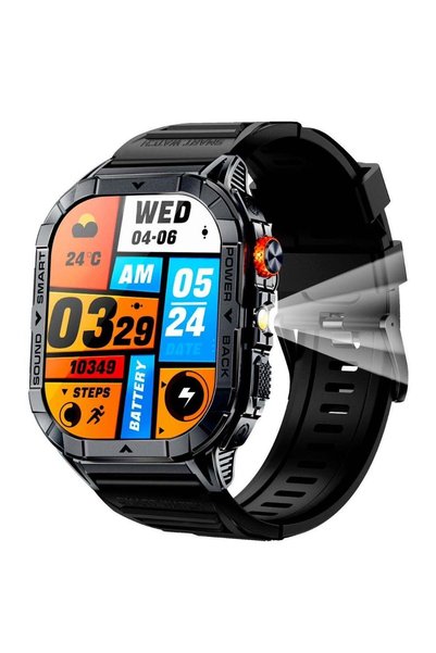 Armfit 480 mAh HULK3 Smart watch for men, AMOLED Always On Display Bluetooth ...
