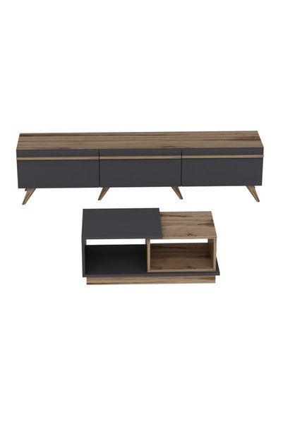 OEM Set de living din 2 piese Asi Home Amsterdam, suport TV 180x35x42 cm și m...
