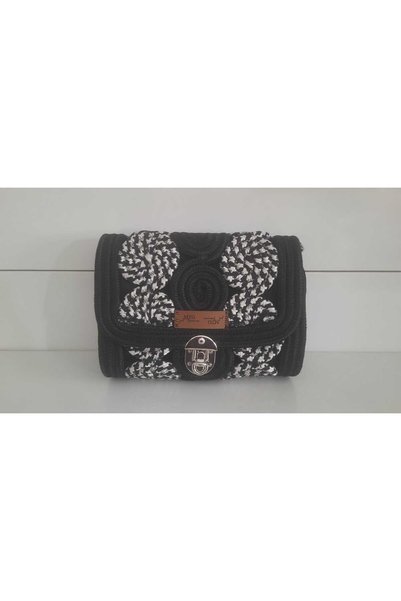 MTG JÜT TASARIM Sardunya Model Crossbody Jute Wicker Cord Handmade Shoulder Bag