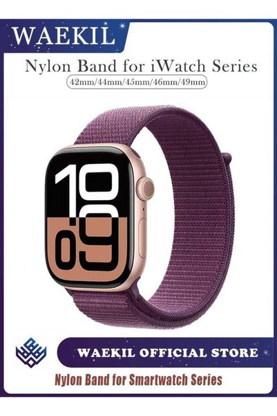 WAEKIL Nylon Loop Sport Band Compatible with Apple Watch 42mm/44mm/45mm/46mm/...