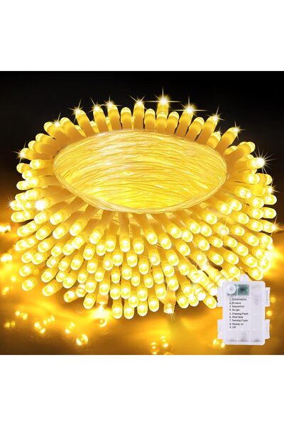Generic Brand Ghirlandă luminoasă cu baterii, 20m 200 LED-uri, lumini pentru ...