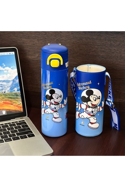 Generic Brand Kids Insulated Water Bottle with Straw Double Drink Portable Cup