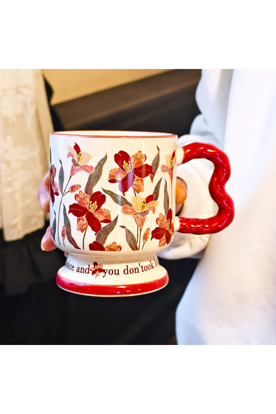 Generic Brand Premium Ceramic Mug Gift for Girls Practical Designer Water Cup