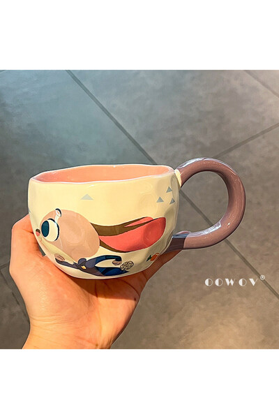 Generic Brand كوب سيراميك كبير الحجم، مناسب للاستخدام المنزلي، كوب مياه للأزو...