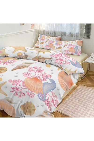 LEADER GLOBAL Boho All Weather 3Pcs Bedding Set, Comfort Household Bedding
