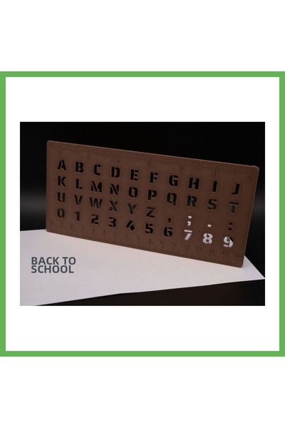 TheGencoo 3D Printing Alphabet, Numbers, and Ruler Template - Writing and Dra...