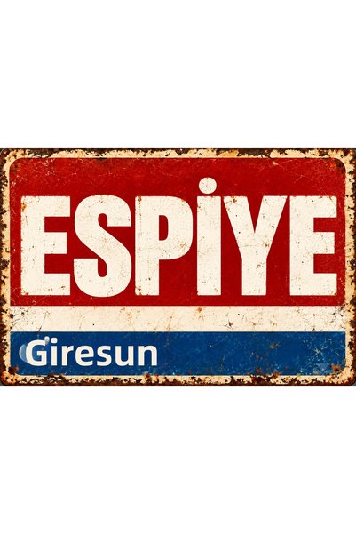 Lucena Espiye Giresun – Tablou de perete retro-vintage din metal, cu design î...