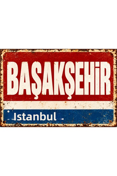 Lucena Tablou decorativ din metal cu aspect retro-vintage din Başakşehir, Ist...