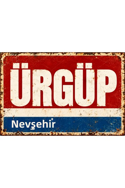 Lucena Tablou de perete retro-vintage din metal, Ürgüp, Nevşehir, cu design î...