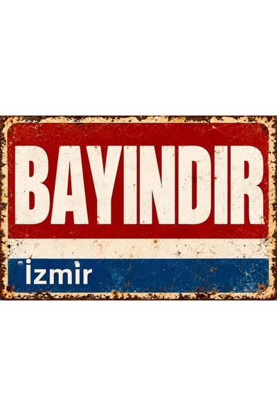 Lucena Bayındır İzmir – Tablou decorativ de perete din metal în stil retro-vi...