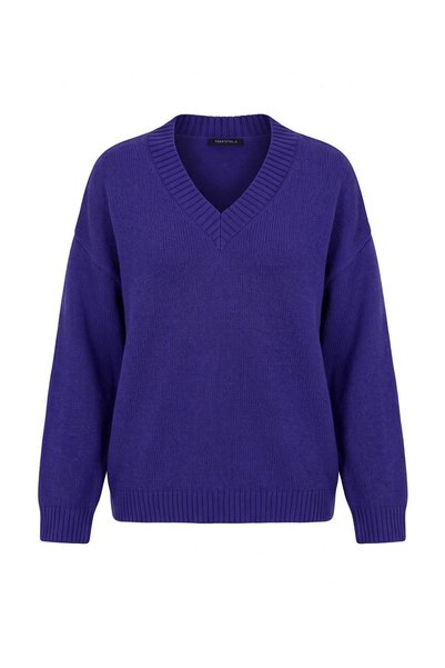 Trendyol Kollektion Lila Strickpullover TWOAW26KZ00091