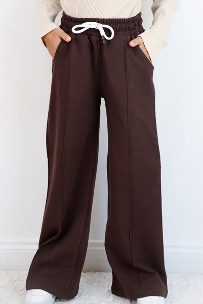 Breeze Girl's Sweatpants with Grass Stitching Detail and Lace-Up Pockets, Age...