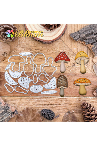 Choice Original Lovely Layer Mushrooms Metal Cutting Dies Scrapbooking Decora...