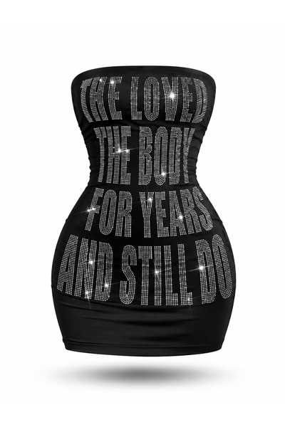 Havens Tezza Stone-Embellished Strapless Dress