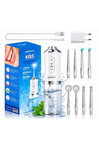 gemevo Irigator oral Gemevo® Kids ultra-portabil, 8 capete curatare, rezervor...