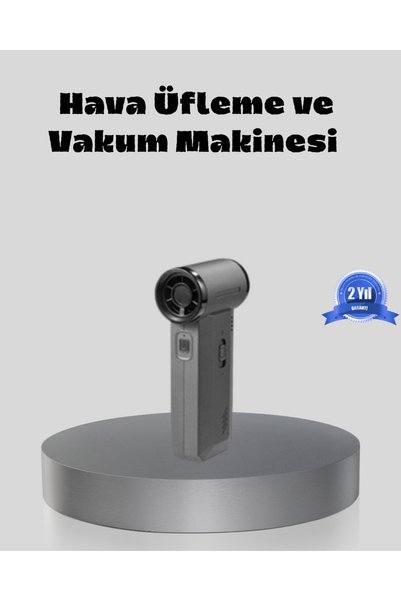 HANEL Şarjlı 130000 RPM Hava Üflemeli ve Vakumlu Araç Ev Temizlik Makinesi