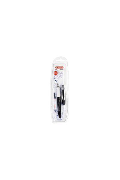 Herlitz Stilou My.Pen peniță M albă|negru - blister