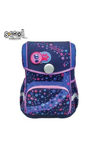 S COOL Rucsac școlar anatomic premium, 42x30x22 cm, MEOW - S-COOL