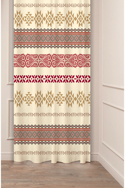 GREENDECOR Αυθεντική, Ανατολική, Έθνικ, Μποέμικη Κουρτίνα με Ειδικό Σχέδιο Ψη...