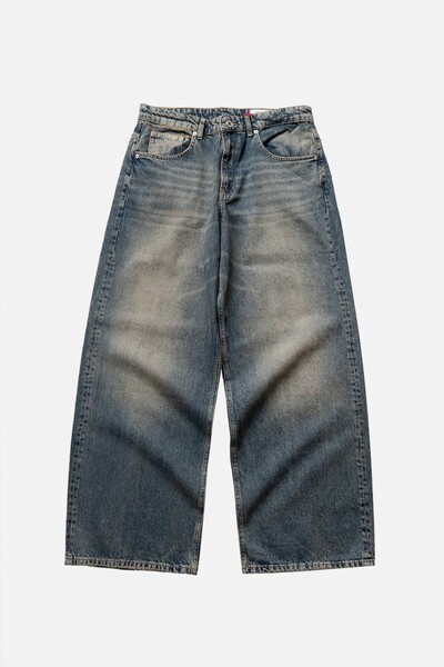 GRJ denim Ashen Blue Super Baggy Blue Men's Jean Pants