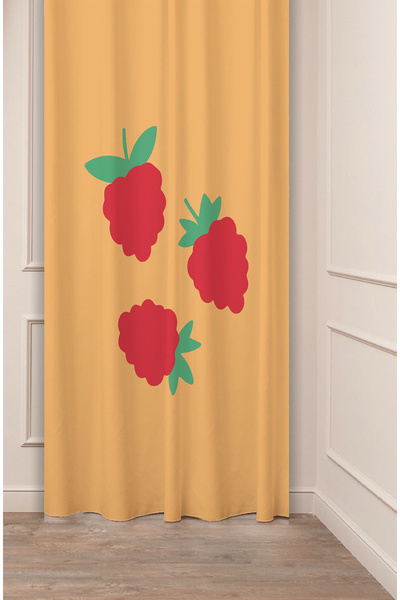 GREENDECOR Κουρτίνα φόντου κουζίνας με μοτίβο μποέμικο σχέδιο με ροδάκινο, βα...