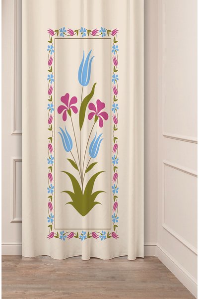 GREENDECOR Εθνοτικό ανατολικό μοτίβο λουλουδιών παστέλ μποέμικο ειδικού σχεδι...