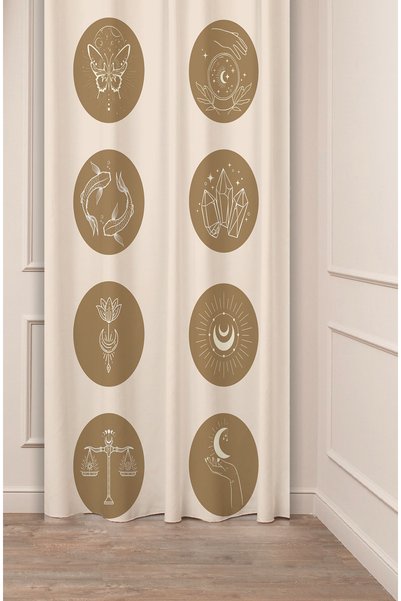 GREENDECOR Minimalist, moale, simplu, pastel, frunze, boem, design special, d...
