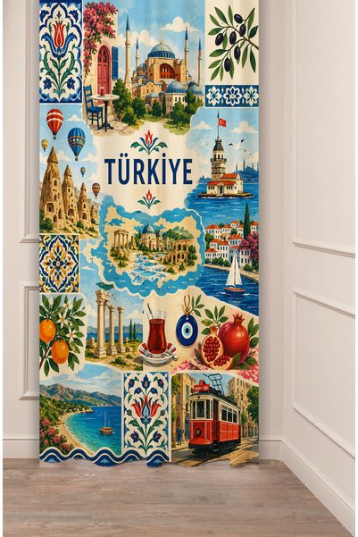 GREENDECOR Explorează Turcia / Istanbul, Capadocia, Colaj cu vedere la mare, ...