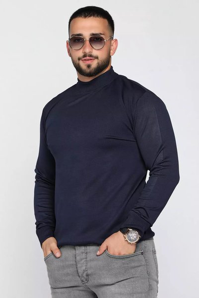 TOZLU Pulover pentru bărbați Half Fisherman Knitwear