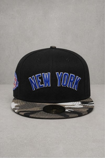 Hidden archive Șapcă New York Full Cap pentru bărbați, camuflaj negru